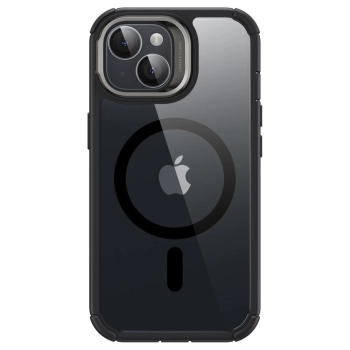 Etui ESR Armor Tough Kickstand Halolock z MagSafe na iPhone 15 - przezroczysto-czarne