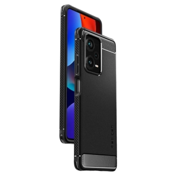 Etui Spigen Rugged Armor na Xiaomi Redmi Note 12 Pro+ 5G - czarny mat