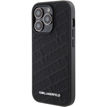 Etui Karl Lagerfeld Quilted K Pattern na iPhone 15 Pro Max - czarne
