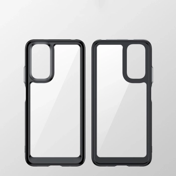 Outer Space Case etui do Xiaomi Redmi Note 11 sztywny pokrowiec z żelową ramką czerwony