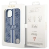 Etui Guess 4G Printed Stripes MagSafe na iPhone 14 - niebieskie