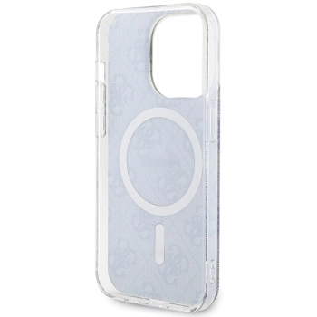 Etui Guess IML 4G MagSafe na iPhone 15 Pro Max - niebieskie