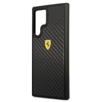 Etui Ferrari On Track Real Carbon na Samsung Galaxy S22 Ultra - czarne