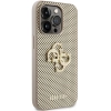 Etui Guess Perforated 4G Glitter na iPhone 15 Pro Max - złote