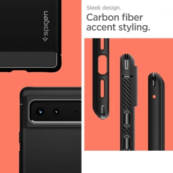 Etui Spigen Rugged Armor na Google Pixel 6 - czarny mat