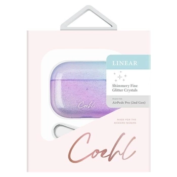 Etui Uniq Coehl Linear na AirPods Pro 2 - fioletowe