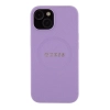 Etui Guess Saffiano MagSafe do iPhone 15 - fioletowe