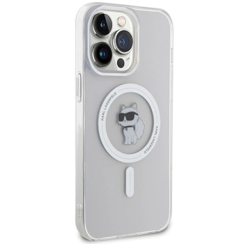 Etui Karl Lagerfeld IML Choupette MagSafe na iPhone 15 Pro Max - przezroczyste