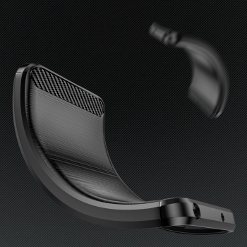 Carbon Case etui do Sony Xperia 10 V elastyczny silikonowy karbonowy pokrowiec czarne