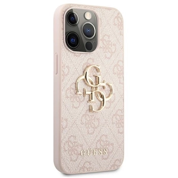 Etui Guess 4G Big Metal Logo na iPhone 13 Pro Max - różowe