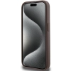 Etui Guess 4G Stripe Collection na iPhone 15 Pro - brązowe
