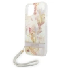 Etui Guess Flower Strap na iPhone 14 - fioletowe