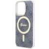 Etui Guess IML 4G MagSafe na iPhone 15 Pro Max - niebieskie
