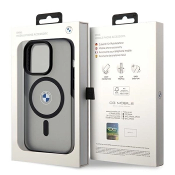 Etui BMW IML Signature MagSafe do iPhone 15 Pro Max - czarne