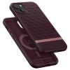 Etui Caseology Parallax Mag z MagSafe na iPhone 15 - burgundowe