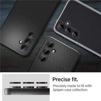 Osłona aparatu Spigen Glas.tR EZ Fit Optik Camera Protector na Samsung Galaxy S23 FE - czarna 2 szt.