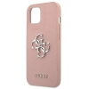 Etui Guess Saffiano 4G Metal Logo na iPhone 13 mini - różowe
