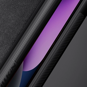 Nillkin CamShield Leather S Case etui iPhone 14 Plus pokrowiec z osłoną na aparat czarne
