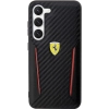 Etui Ferrari Carbon Contrast Edges na Samsung Galaxy S23 - czarne