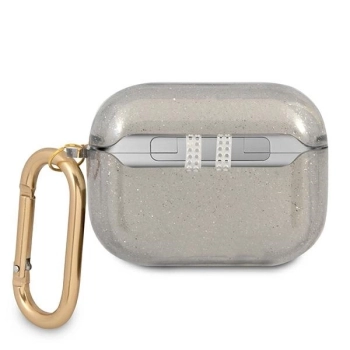 Etui Guess Glitter Collection na AirPods Pro - czarne