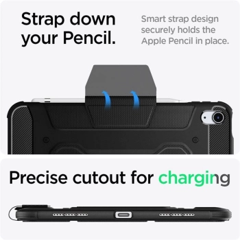 Etui Spigen Rugged Armor Pro na iPad Air 4 2020 / 5 2022 - czarne