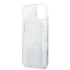 Etui Guess Flower Liquid Glitter na iPhone 13 mini - zielone