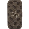 Etui Guess 4G Metal Logo na iPhone 15 Pro Max - brązowe