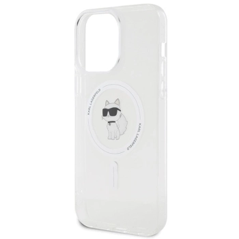 Etui Karl Lagerfeld IML Choupette MagSafe na iPhone 15 Pro Max - przezroczyste