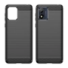 Carbon Case etui Motorola Moto E13 elastyczny silikonowy karbonowy pokrowiec czarne
