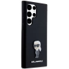 Etui Karl Lagerfeld Silicone Ikonik Metal Pin na Samsung Galaxy S24 Ultra - czarne