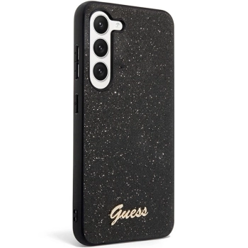 Etui Guess Glitter Script na Samsung Galaxy S23 - czarne