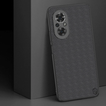Nillkin Textured Case wytrzymałe wzmocnione etui z żelową ramką i nylonem na tyle Honor 50 SE czarny