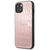 Etui Guess Croco Strap Collection na iPhone 13 mini - różowe