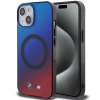 Etui BMW M Gradient MagSafe do iPhone 15 - czerwono-niebieskie