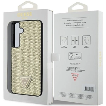 Etui Guess Rhinestone Triangle na Samsung Galaxy S24 - złote
