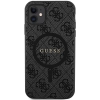 Etui Guess 4G Collection Leather Metal Logo MagSafe na iPhone 11 / XR - czarne