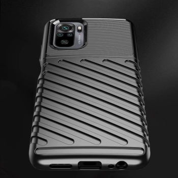 Thunder Case elastyczne pancerne etui pokrowiec Xiaomi Redmi 10 czarny
