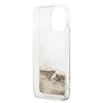 Etui Guess Glitter Charms na iPhone 14 Pro Max - złote