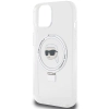 Etui Karl Lagerfeld Ring Stand Karl Head MagSafe do iPhone 15 - białe