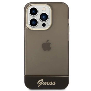 Etui Guess Translucent na iPhone 14 Pro Max - czarne