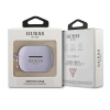 Etui Guess Silicone Glitter na AirPods Pro - purpurowe