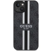 Etui Guess 4G Printed Stripes MagSafe na iPhone 14 - czarne