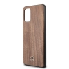 Etui Mercedes Wood Line Walnut na Samsung Galaxy S20+ - brązowe