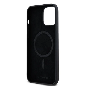 Etui Karl Lagerfeld Silicone Karl&Choupette MagSafe na iPhone 13 Pro Max - czarne