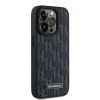 Etui Karl Lagerfeld Leather Monogram Metal Logo na iPhone 15 Pro Max - czarne