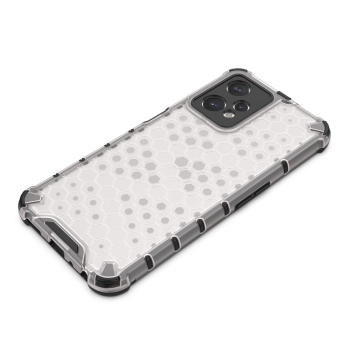 Honeycomb etui pancerny pokrowiec z żelową ramką Realme 9 Pro przezroczysty