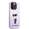 Etui Karl Lagerfeld Silicone Ikonik na iPhone 14 Pro Max - purpurowe