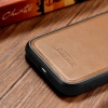 iCarer Leather Oil Wax etui pokryte naturalną skórą do iPhone 14 Pro brązowy (WMI14220718-TN)