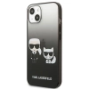 Etui Karl Lagerfeld Gradient Ikonik Karl&Choupette na iPhone 13 mini - czarne