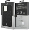 Etui Mercedes Silicone Stars Pattern MagSafe na iPhone 15 Pro - czarne